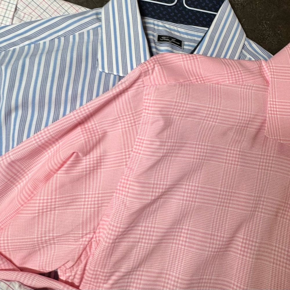 Tom James Set of 4 Custom Dress Shirt - Classic Tailoring Mens SZ L - Picture 5 of 14
